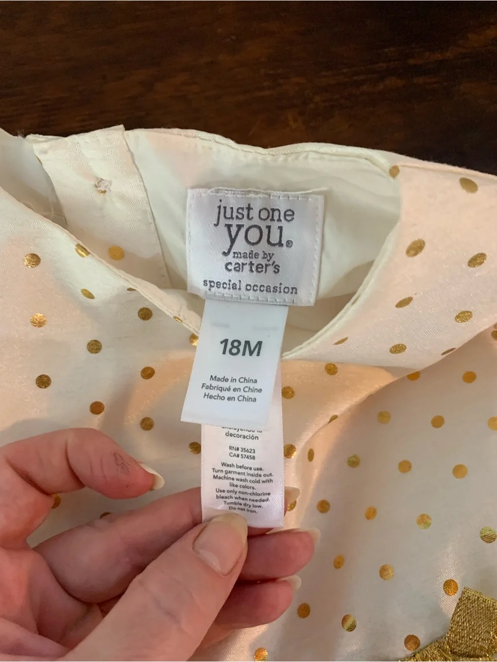 Carter’s 18M special occasion dress , never worn
